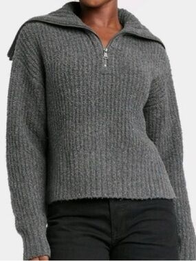 NWT Universal Thread Gray Collared Soft Sweater
